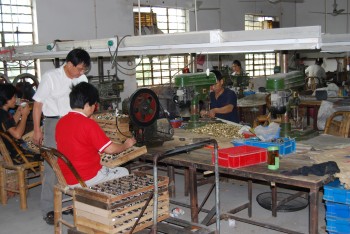 Processing scene of factory